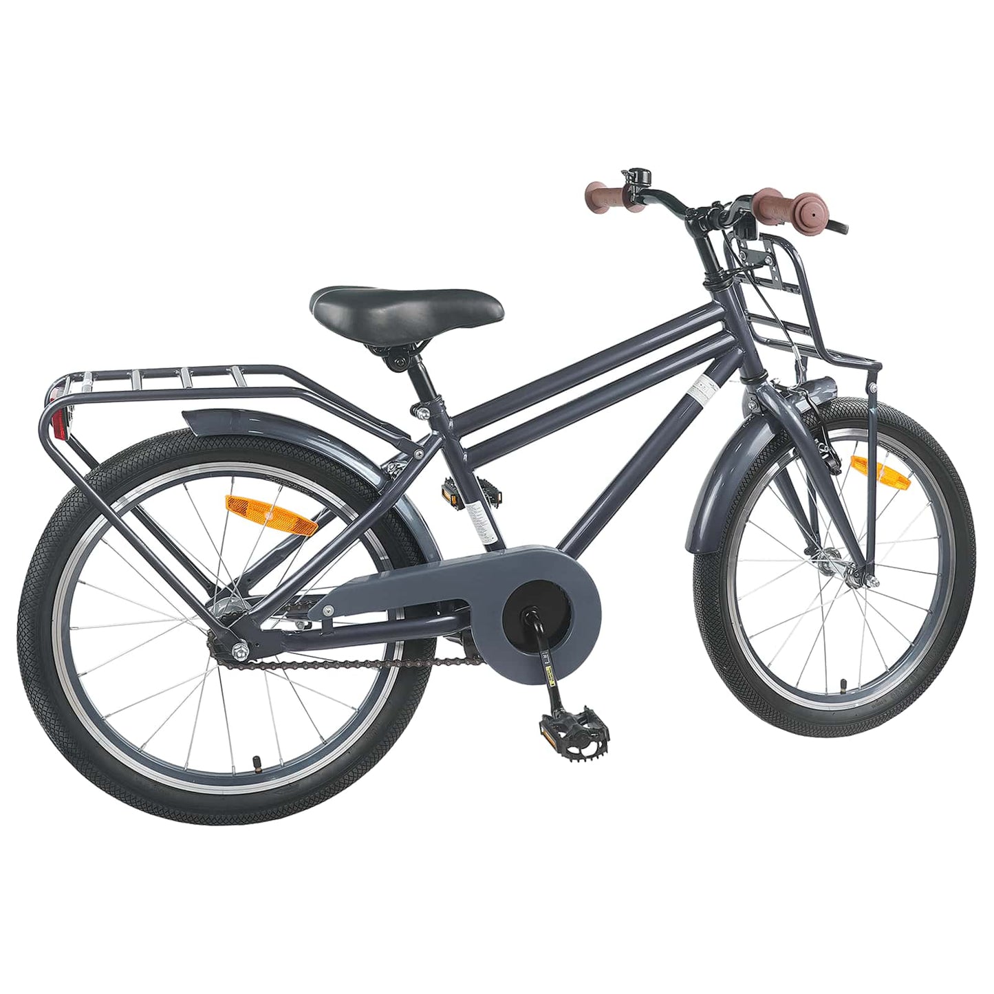 vidaXL Kids Bike 22 Inches for 7-12 Years Old Dark Grey