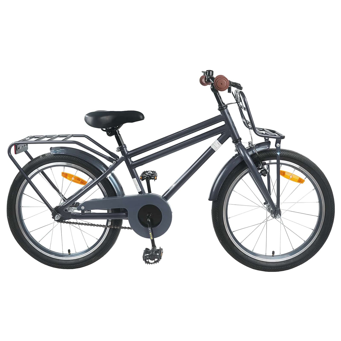 vidaXL Kids Bike 22 Inches for 7-12 Years Old Dark Grey