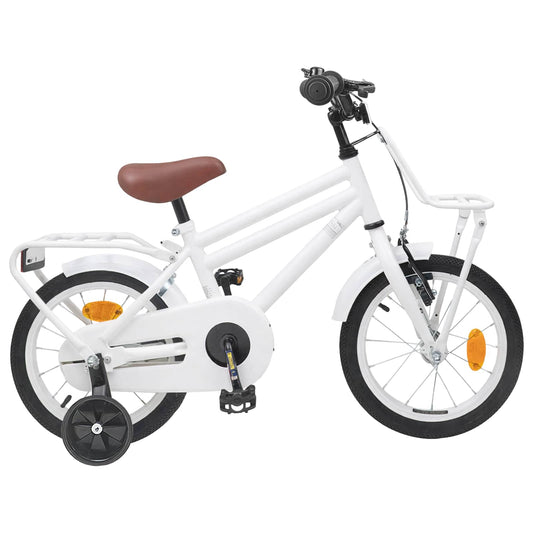 vidaXL Kids Bike 14 Inches for 3-5 Years Old White