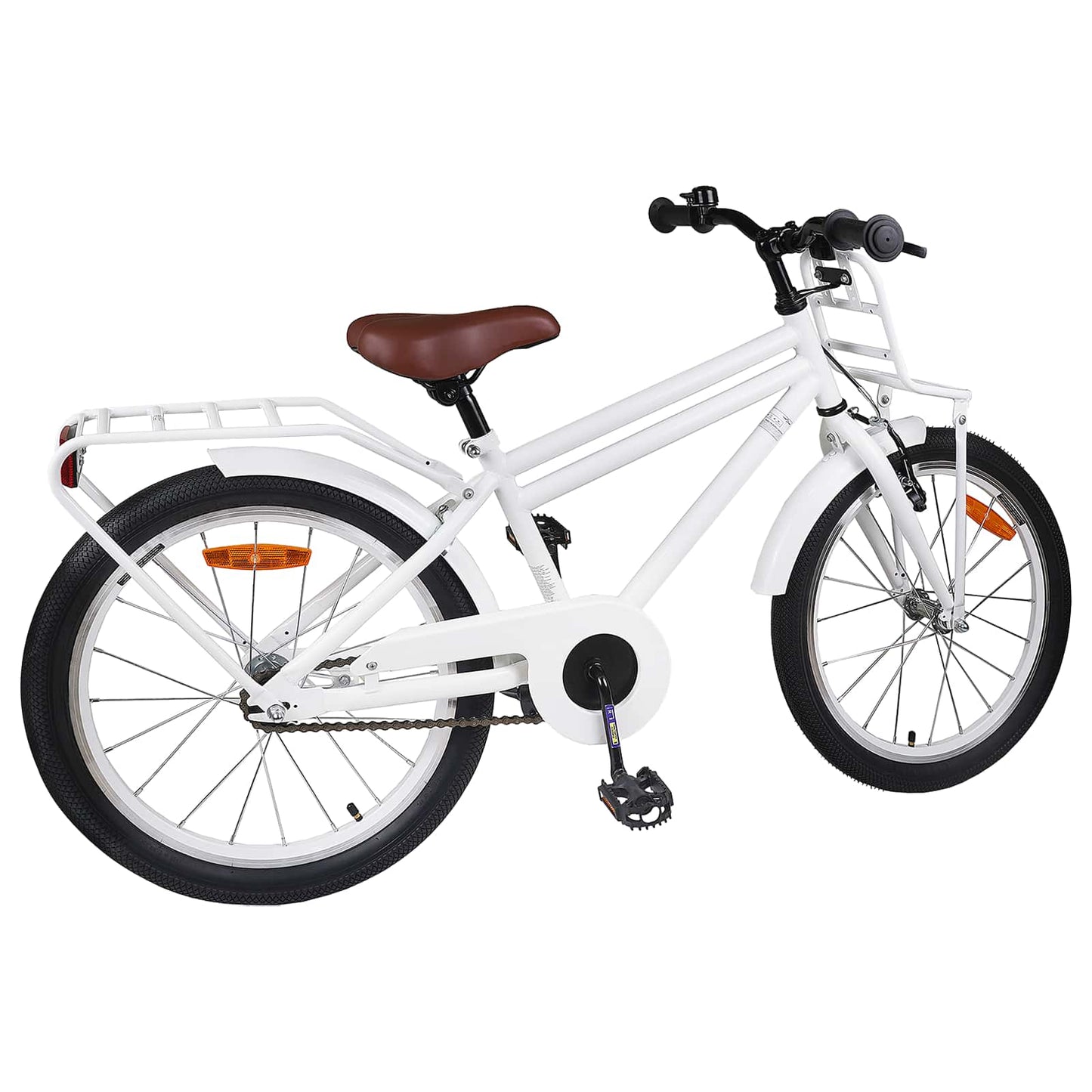 vidaXL Kids Bike 18 Inches for 5-7 Years Old White