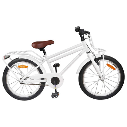 vidaXL Kids Bike 18 Inches for 5-7 Years Old White