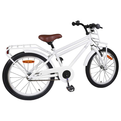 vidaXL Kids Bike 22 Inches for 7-12 Years Old White