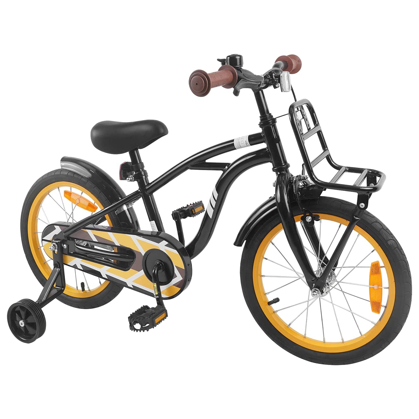 vidaXL Kids Bike 16 Inches for 4-6 Years Old Black