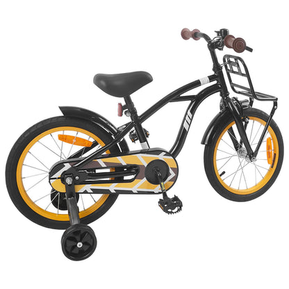 vidaXL Kids Bike 16 Inches for 4-6 Years Old Black