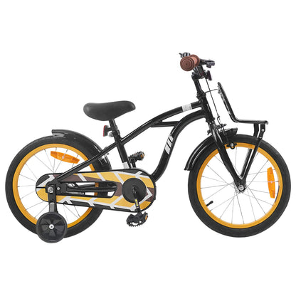 vidaXL Kids Bike 16 Inches for 4-6 Years Old Black