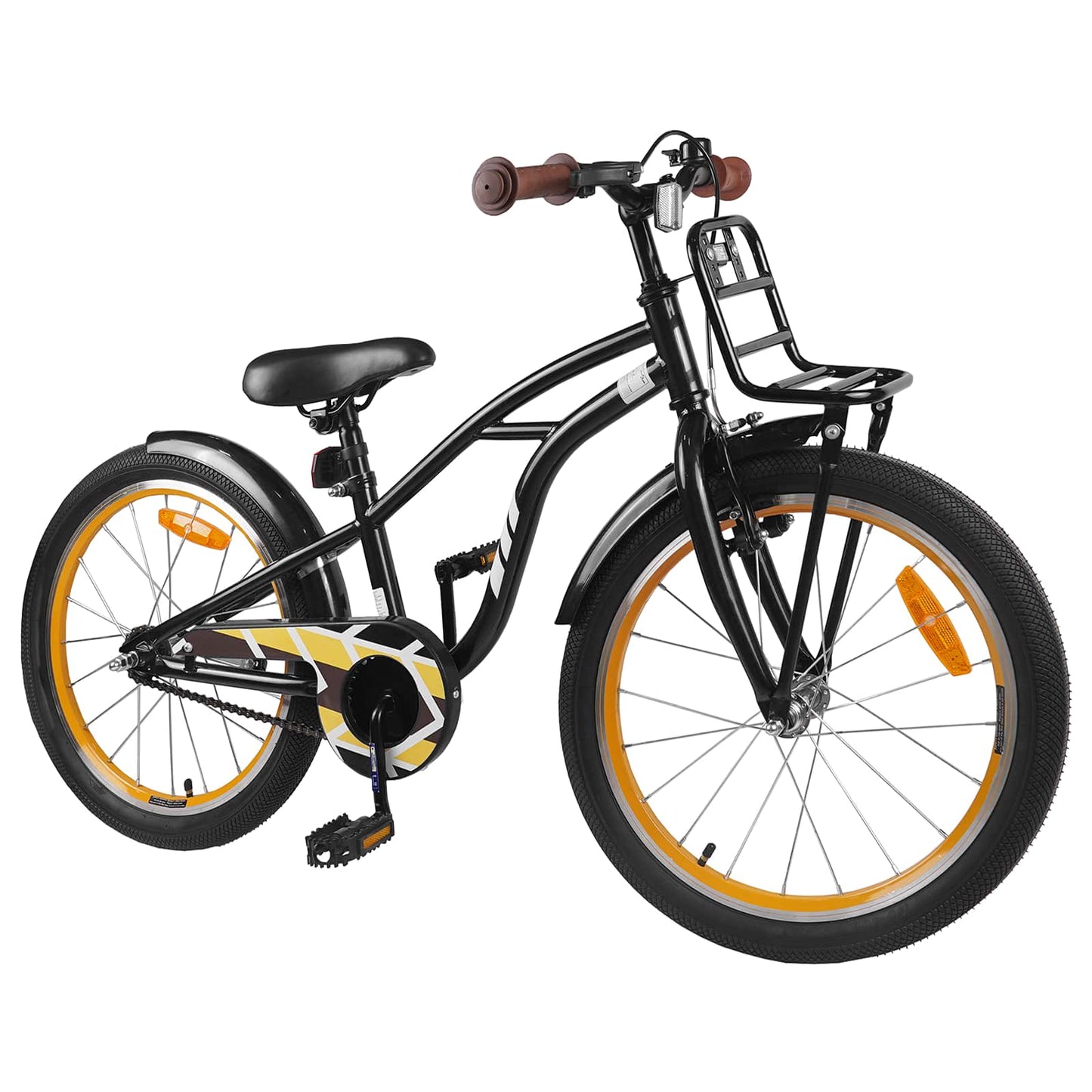 vidaXL Kids Bike 18 Inches for 5-7 Years Old Black