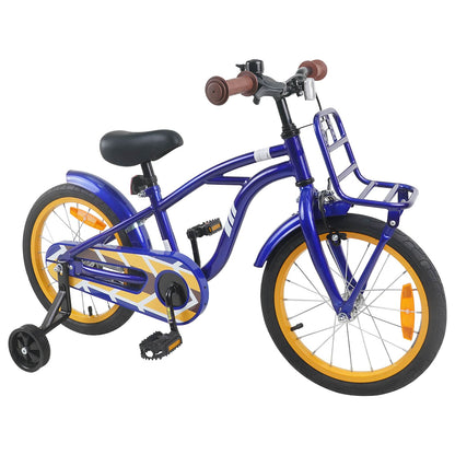 vidaXL Kids Bike 16 Inches for 4-6 Years Old Dark Blue