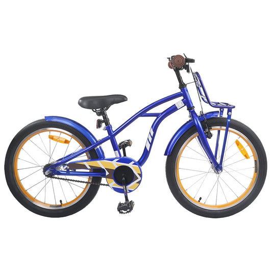 vidaXL Kids Bike 20 Inches for 6-11 Years Old Dark Blue