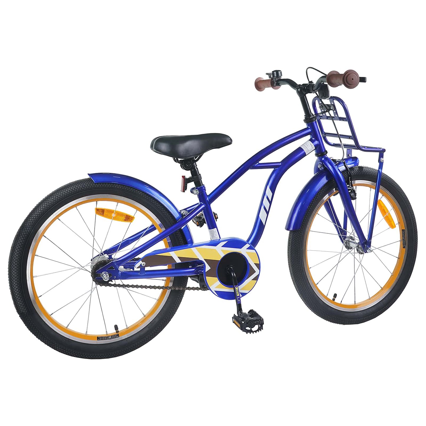 vidaXL Kids Bike 22 Inches for 7-12 Years Old Dark Blue