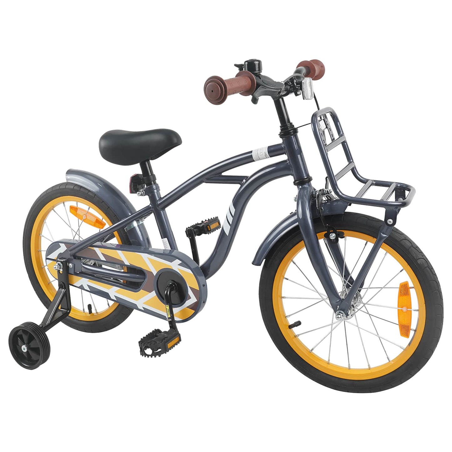 vidaXL Kids Bike 16 Inches for 4-6 Years Old Dark Grey