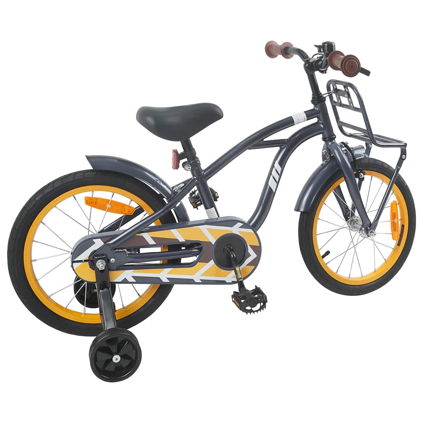 vidaXL Kids Bike 16 Inches for 4-6 Years Old Dark Grey