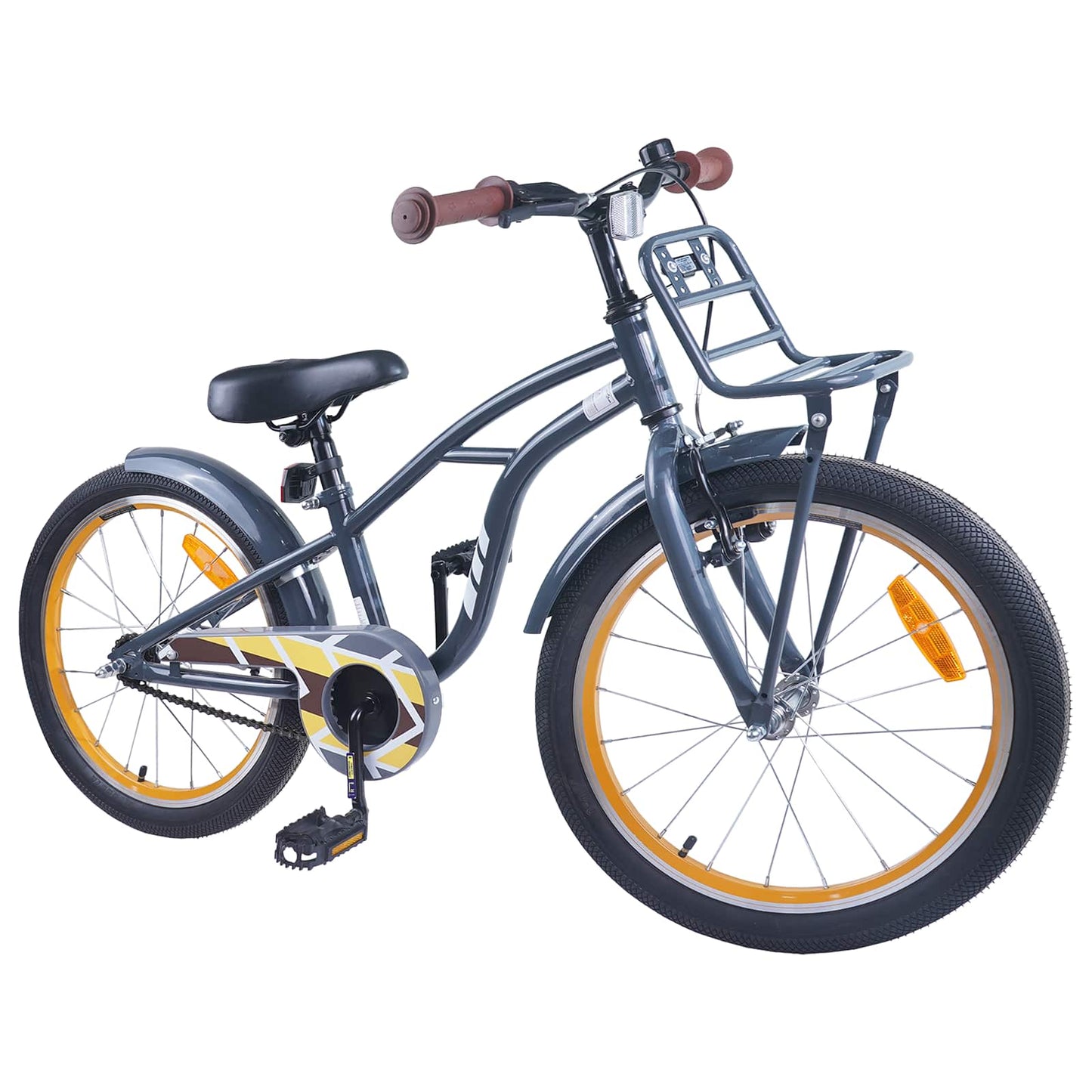 vidaXL Kids Bike 18 Inches for 5-7 Years Old Dark Grey