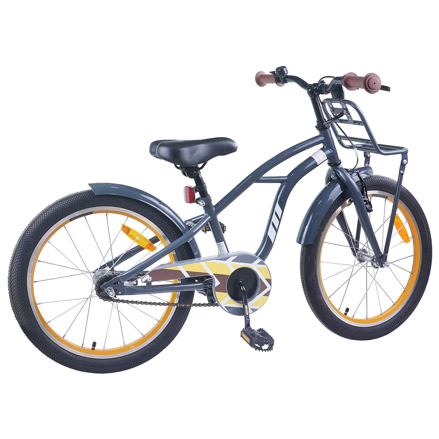 vidaXL Kids Bike 18 Inches for 5-7 Years Old Dark Grey
