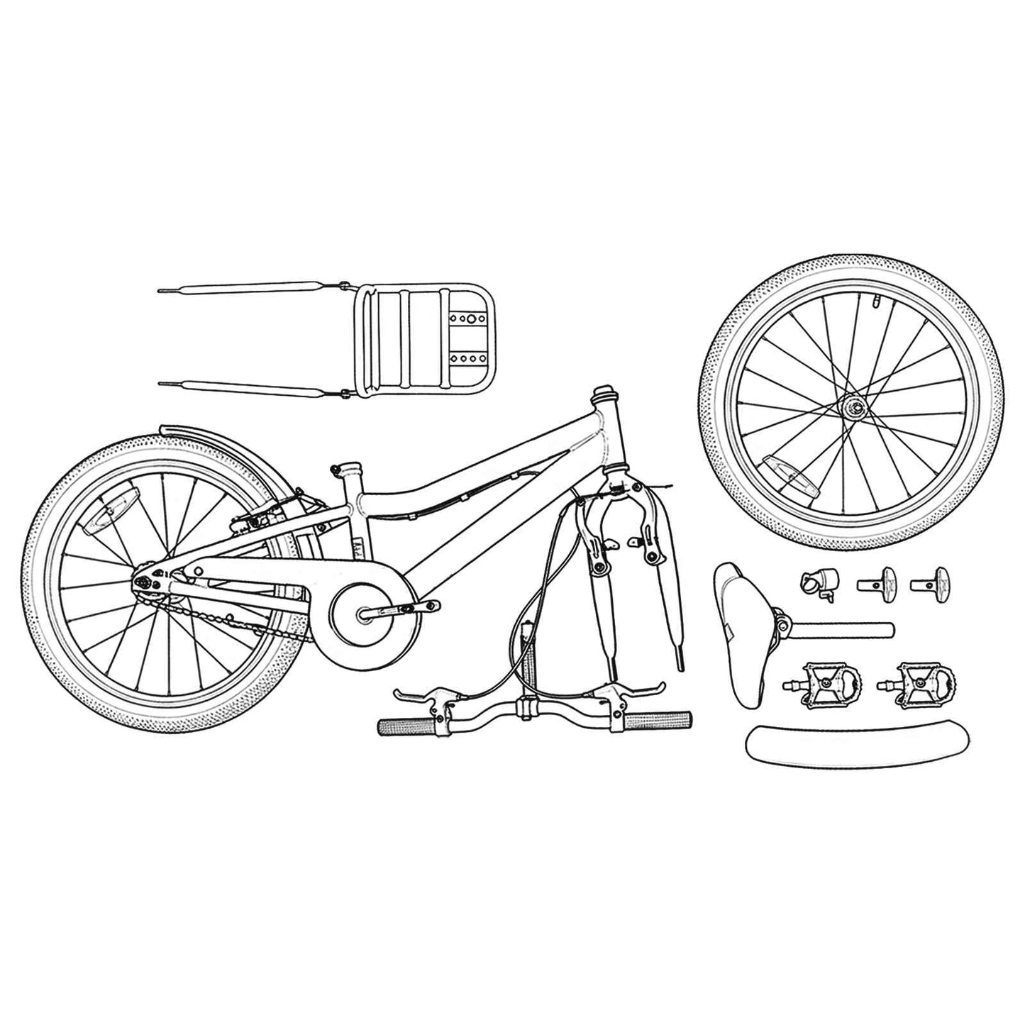 vidaXL Kids Bike 18 Inches for 5-7 Years Old Dark Grey