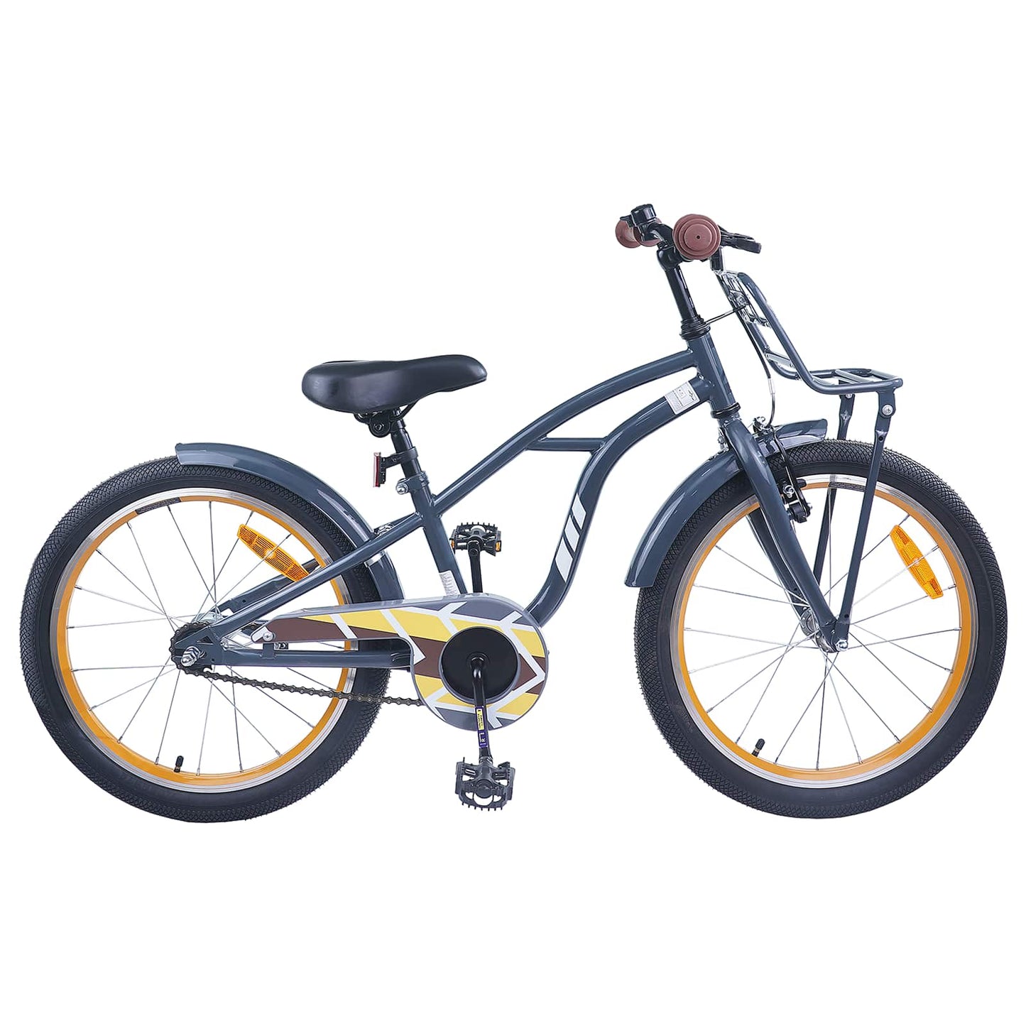 vidaXL Kids Bike 18 Inches for 5-7 Years Old Dark Grey