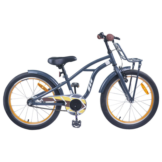 vidaXL Kids Bike 20 Inches for 6-11 Years Old Dark Grey