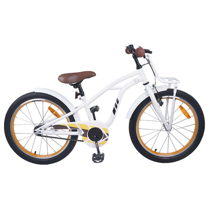vidaXL Kids Bike 18 Inches for 5-7 Years Old White
