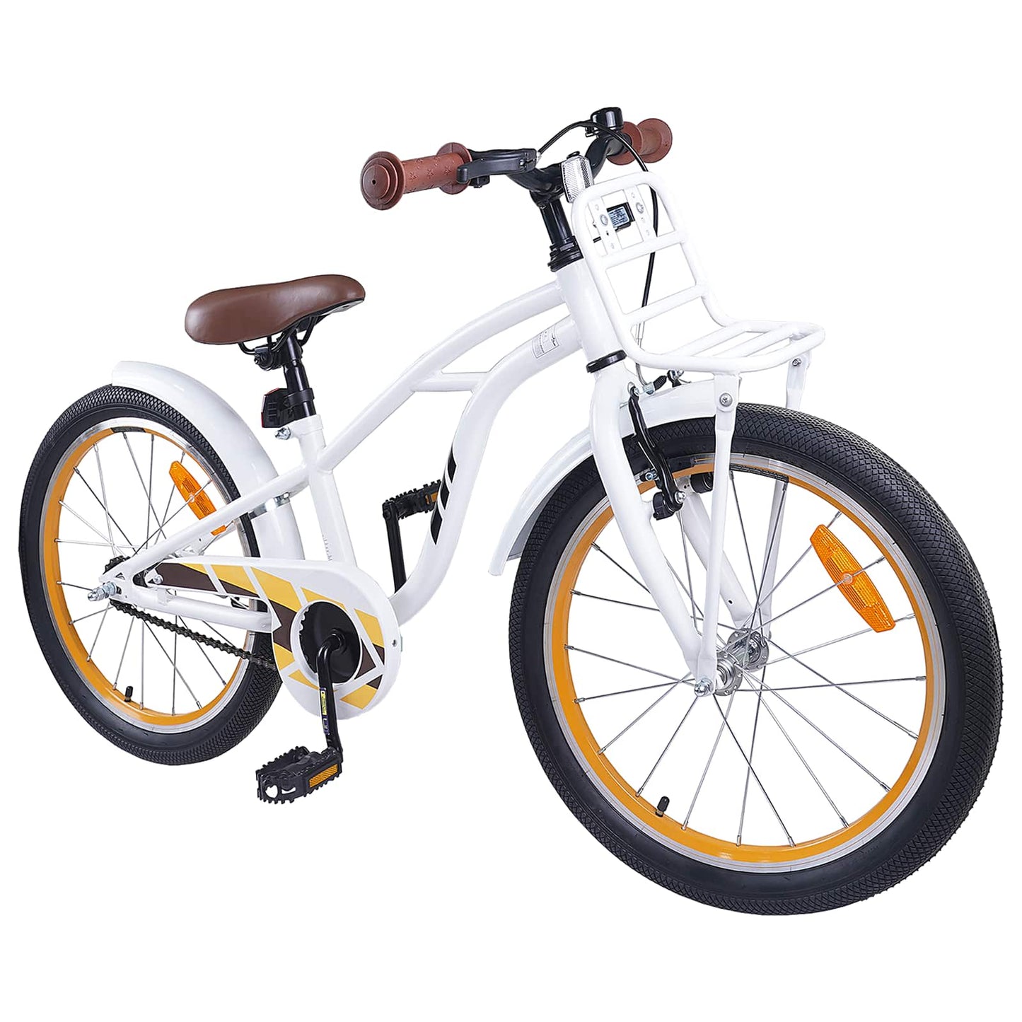 vidaXL Kids Bike 20 Inches for 6-11 Years Old White