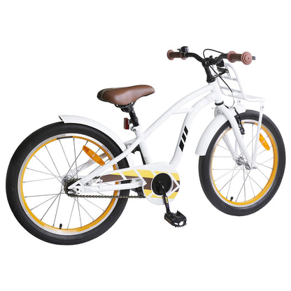 vidaXL Kids Bike 22 Inches for 7-12 Years Old White