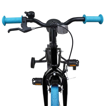 vidaXL Kids Bike 16'' for 4-6 Years Old Black