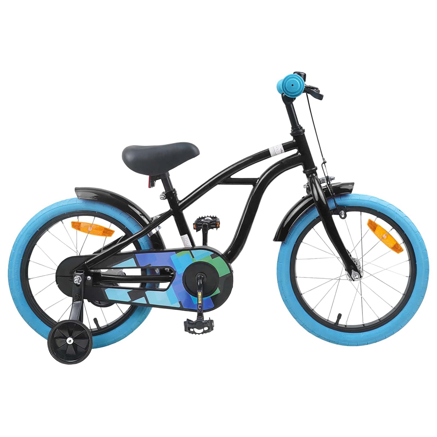 vidaXL Kids Bike 16'' for 4-6 Years Old Black