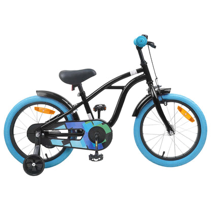 vidaXL Kids Bike 16'' for 4-6 Years Old Black