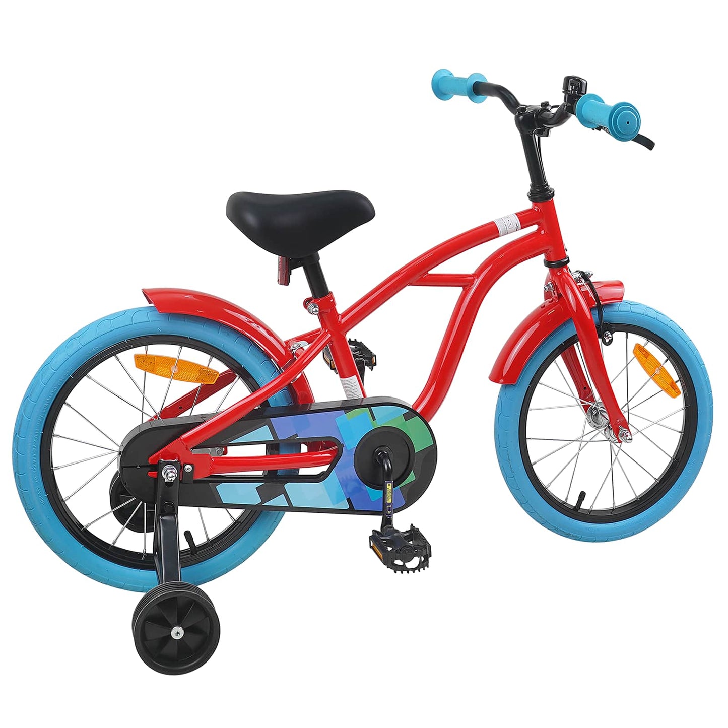 vidaXL Kids Bike 16'' for 4-6 Years Old Red
