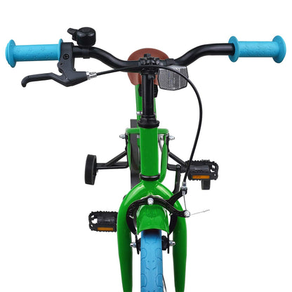 vidaXL Kids Bike 16'' for 4-6 Years Old Green