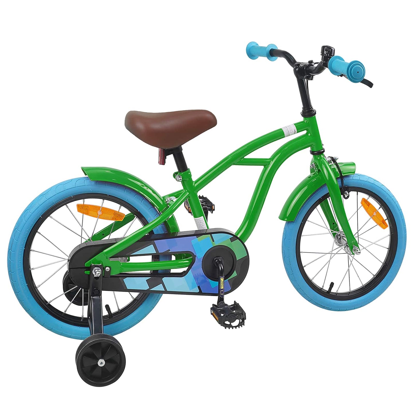 vidaXL Kids Bike 16'' for 4-6 Years Old Green