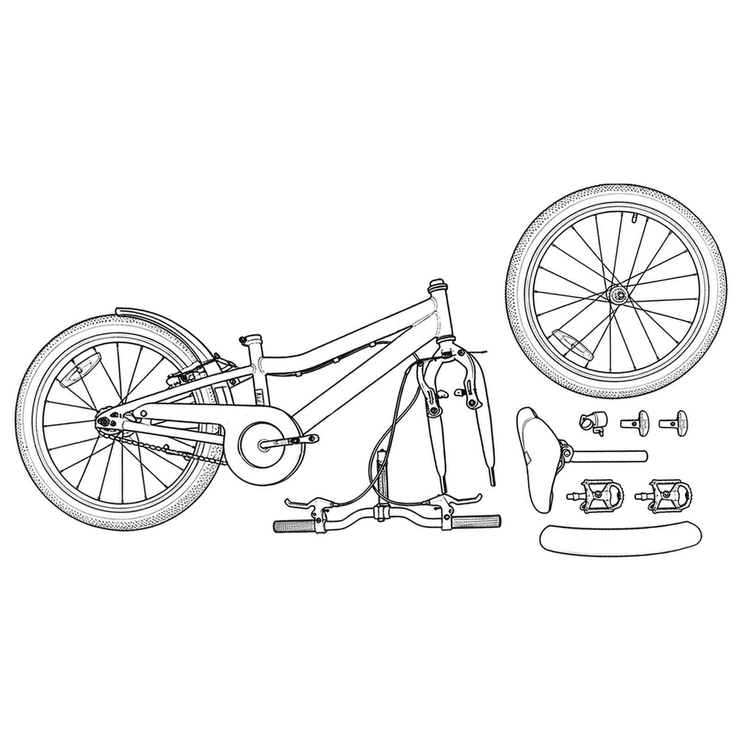 vidaXL Kids Bike 20'' for 6-11 Years Old Green