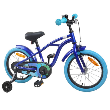 vidaXL Kids Bike 16'' for 4-6 Years Old Dark Blue