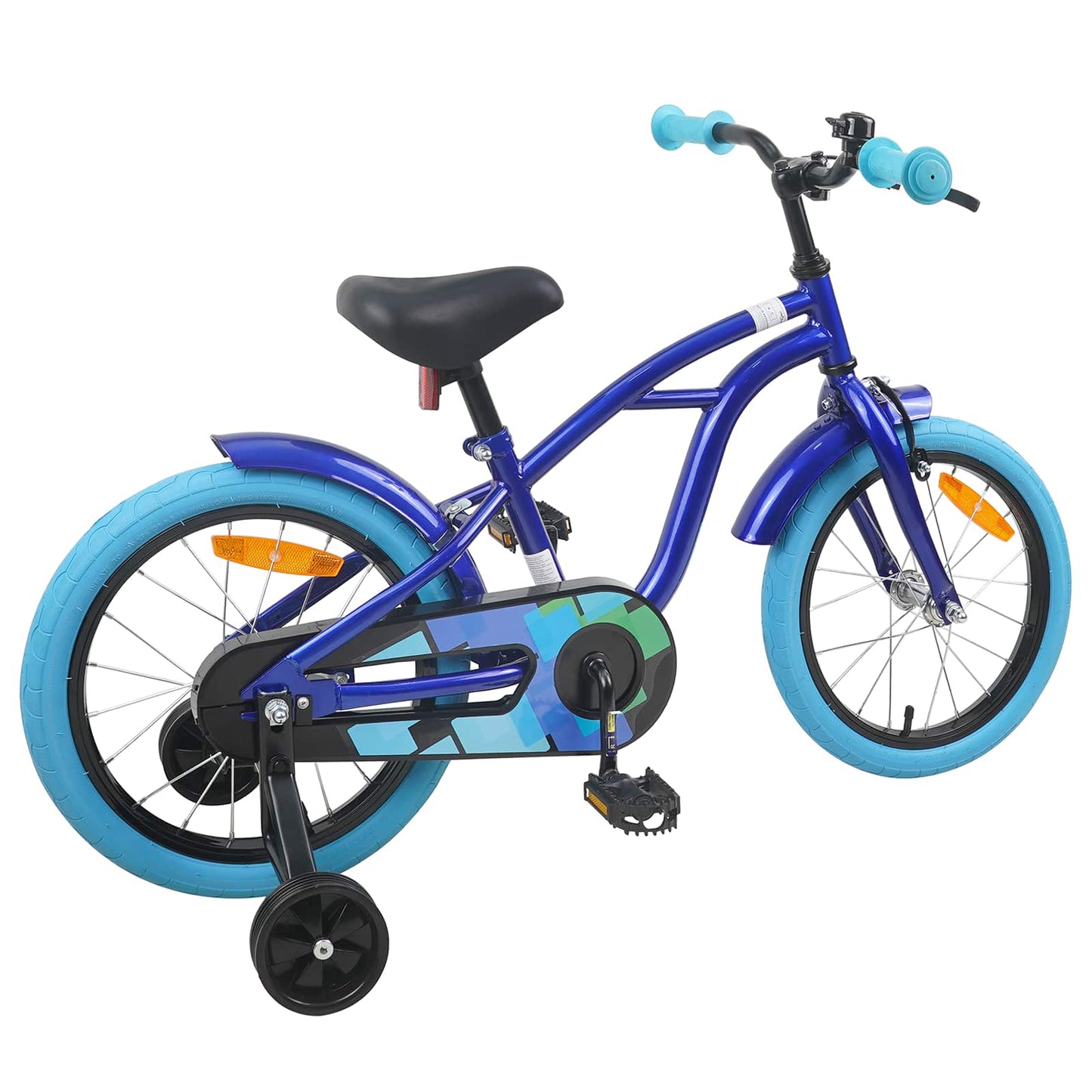 vidaXL Kids Bike 16'' for 4-6 Years Old Dark Blue