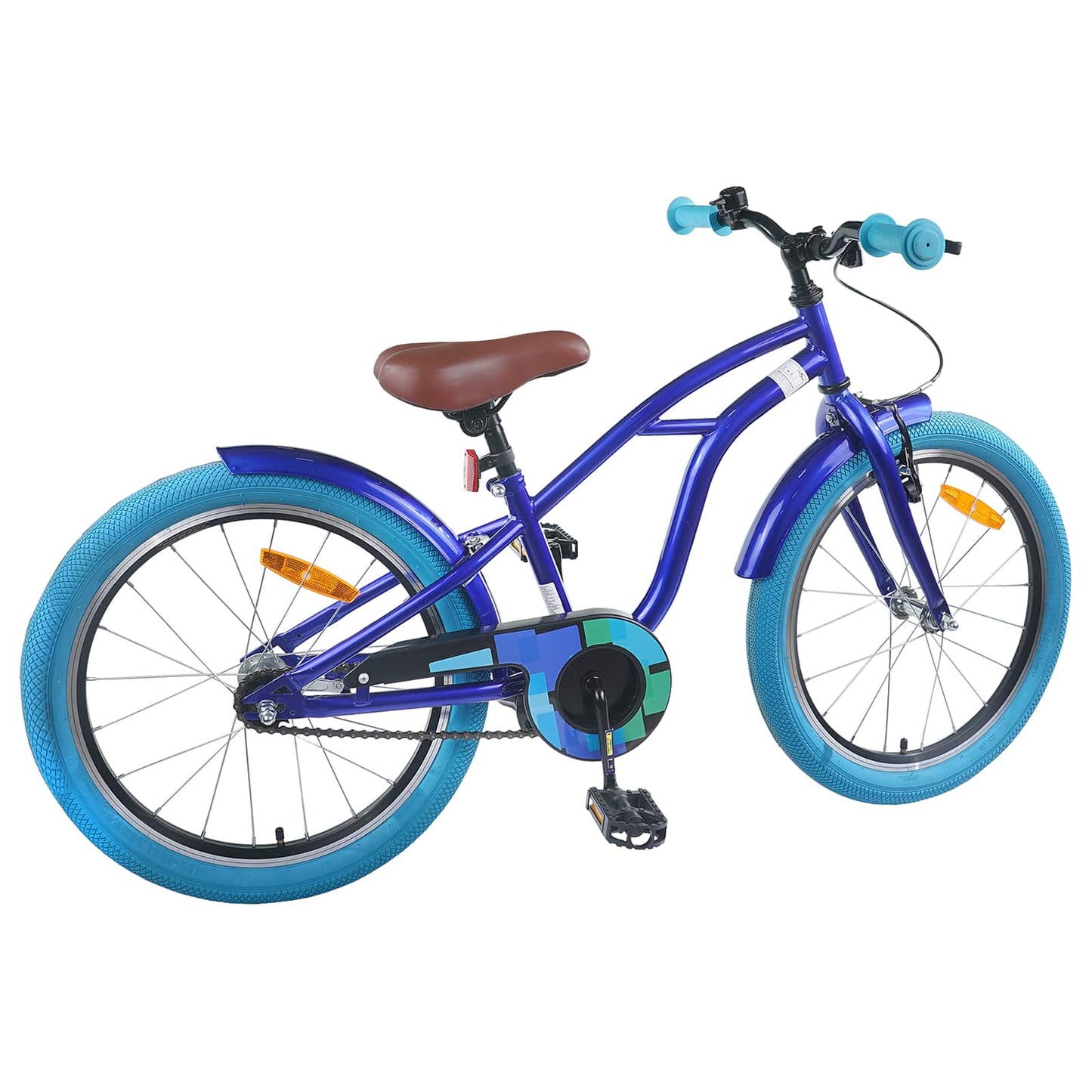 vidaXL Kids Bike 18 Inches for 5-7 Years Old Dark Blue