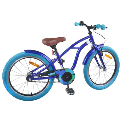 vidaXL Kids Bike 18 Inches for 5-7 Years Old Dark Blue