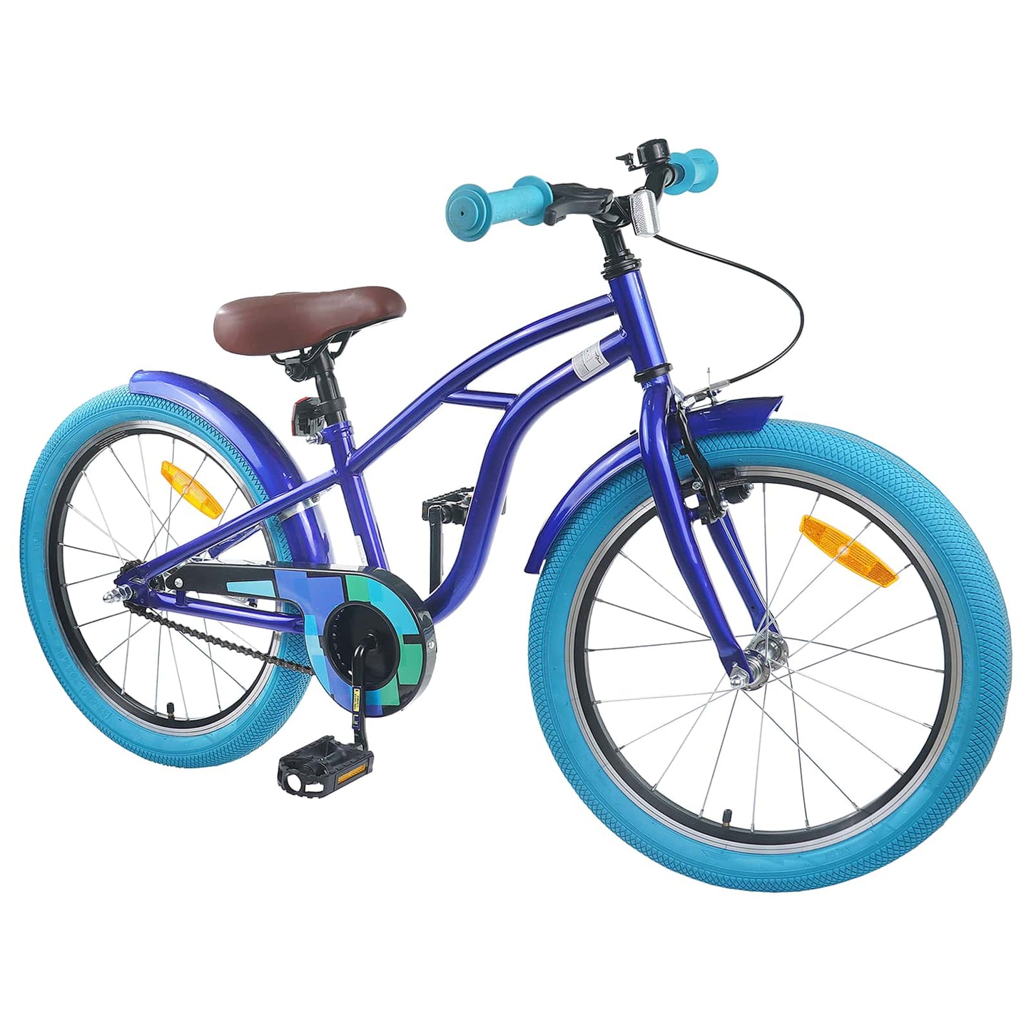 vidaXL Kids Bike 22'' for 7-12 Years Old Dark Blue