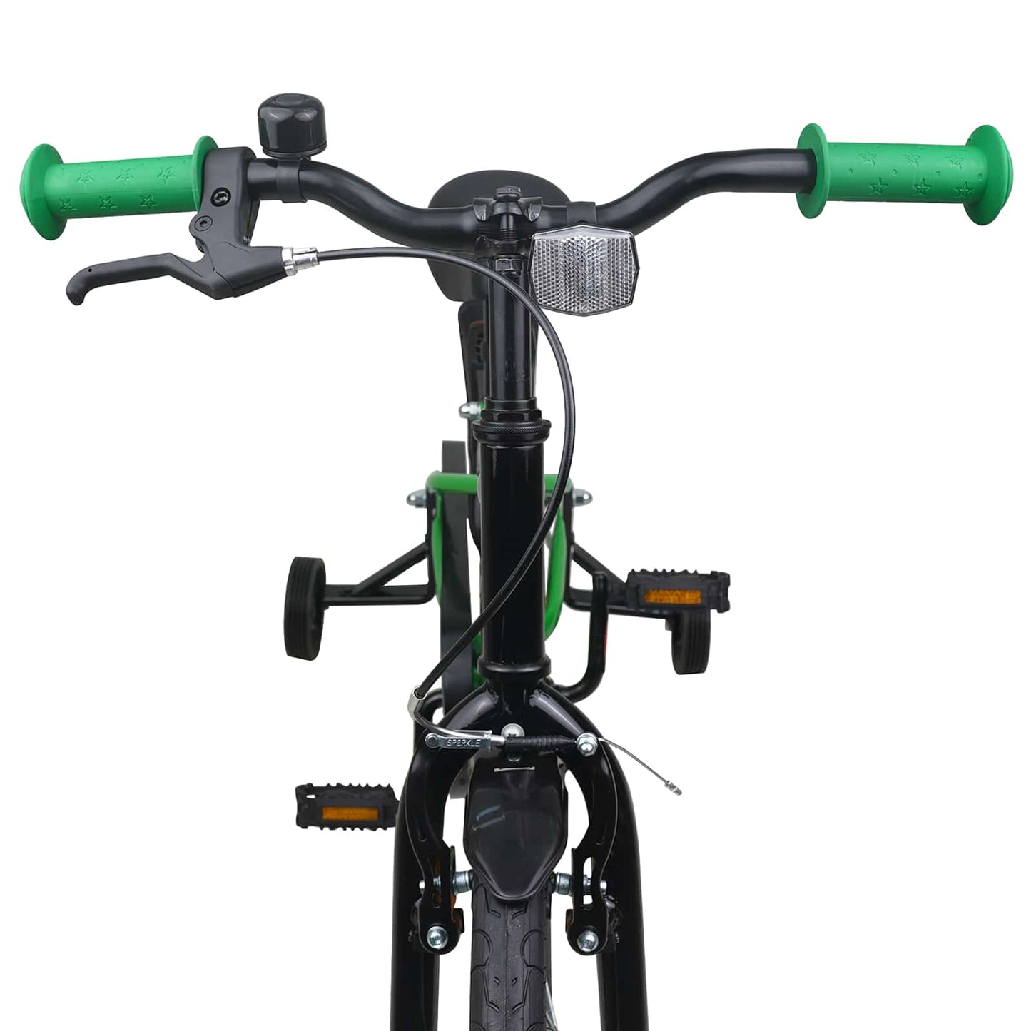 vidaXL Kids Bike 16 Inches for 4-6 Years Old Green Black