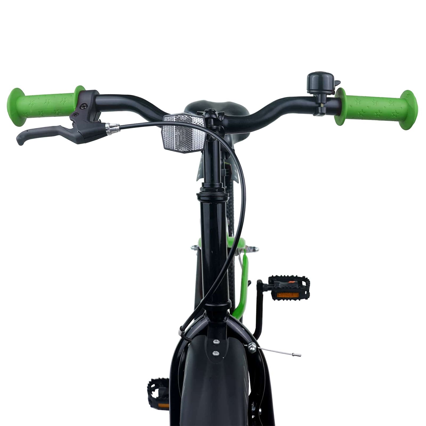 vidaXL Kids Bike 22 Inches for 7-12 Years Old Green Black