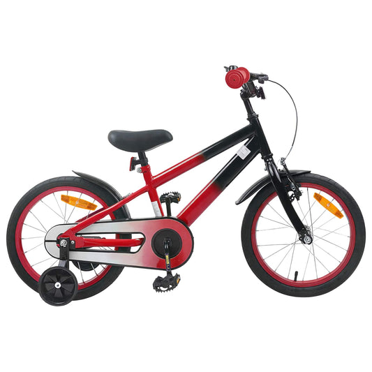 vidaXL Kids Bike 16 Inches for 4-6 Years Old Red Black