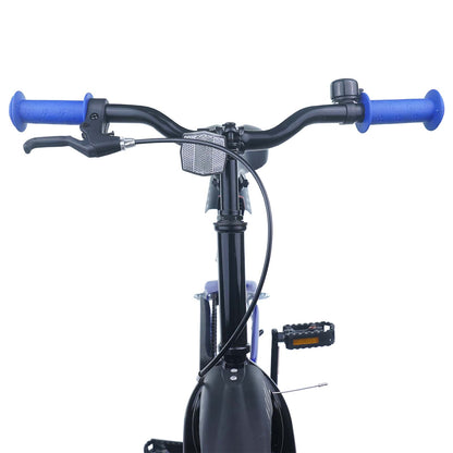 vidaXL Kids Bike 18 Inches for 5-7 Years Old Blue Black