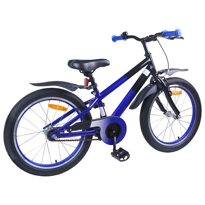 vidaXL Kids Bike 20 Inches for 6-11 Years Old Blue Black