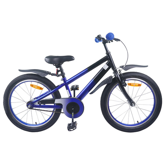 vidaXL Kids Bike 20 Inches for 6-11 Years Old Blue Black