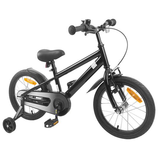 vidaXL Kids Bike 16 Inches for 4-6 Years Old Black