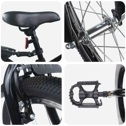 vidaXL Kids Bike 18 Inches for 5-7 Years Old Black