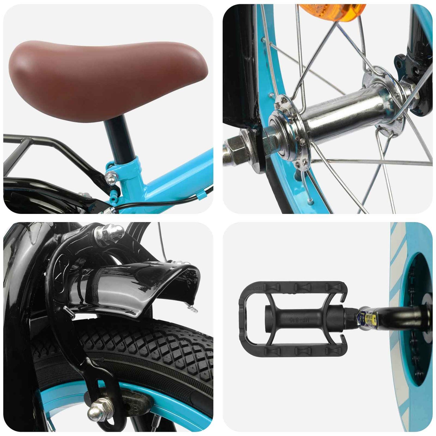 vidaXL Kids Bike 16 Inches for 4-6 Years Old Light Blue