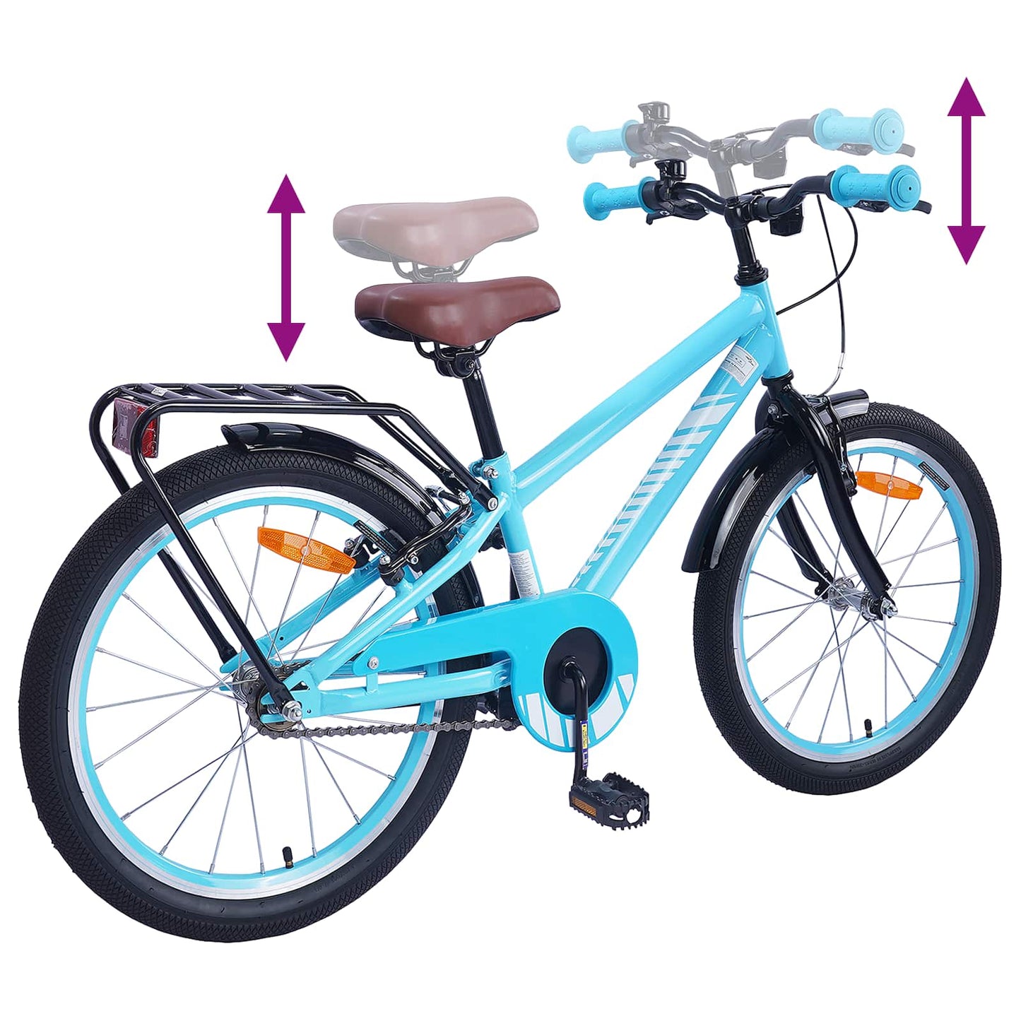 vidaXL Kids Bike 20 Inches for 6-11 Years Old Light Blue