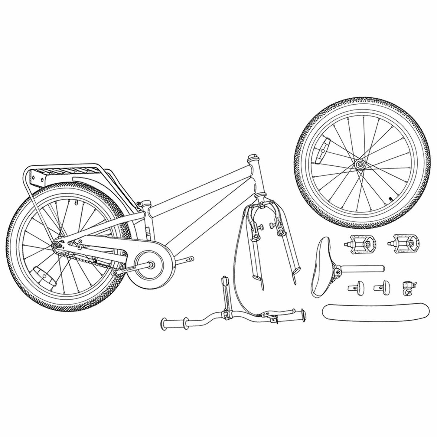 vidaXL Kids Bike 20 Inches for 6-11 Years Old Light Blue