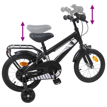 vidaXL Kids Bike 16 Inches for 4-6 Years Old Black