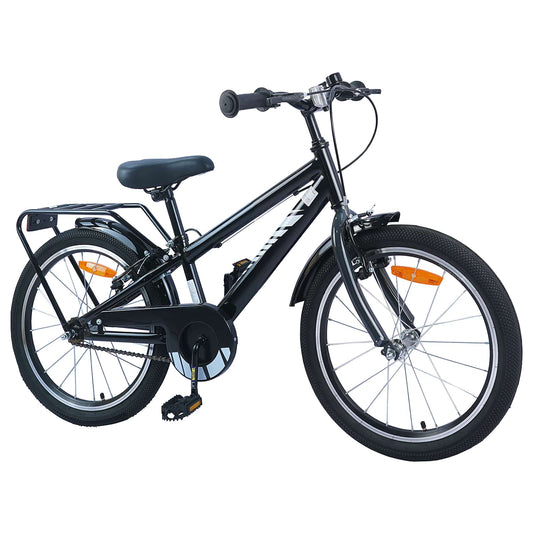 vidaXL Kids Bike 18 Inches for 5-7 Years Old Black