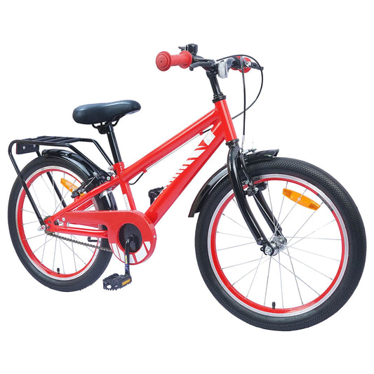 vidaXL Kids Bike 18 Inches for 5-7 Years Old Red