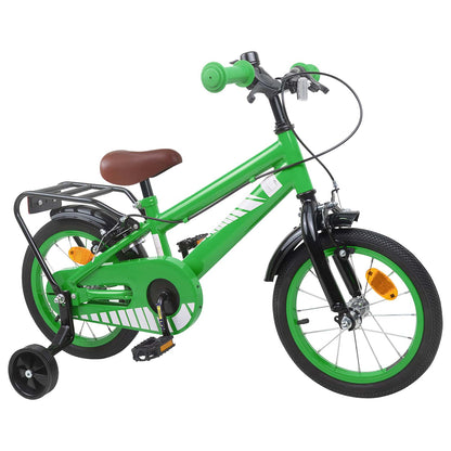 vidaXL Kids Bike 16 Inches for 4-6 Years Old Green